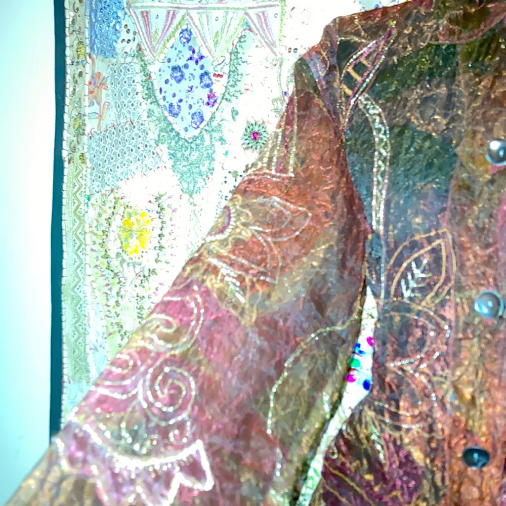 100% Polyester Decorated With Sparkling With Perc… - image 3